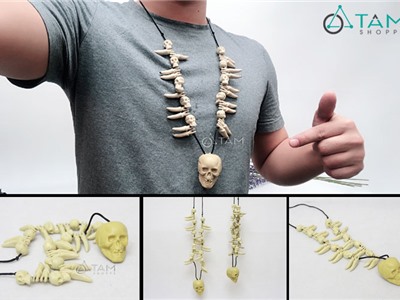 Dây chuyền đầu lâu xương sọ HLW-DCH-01